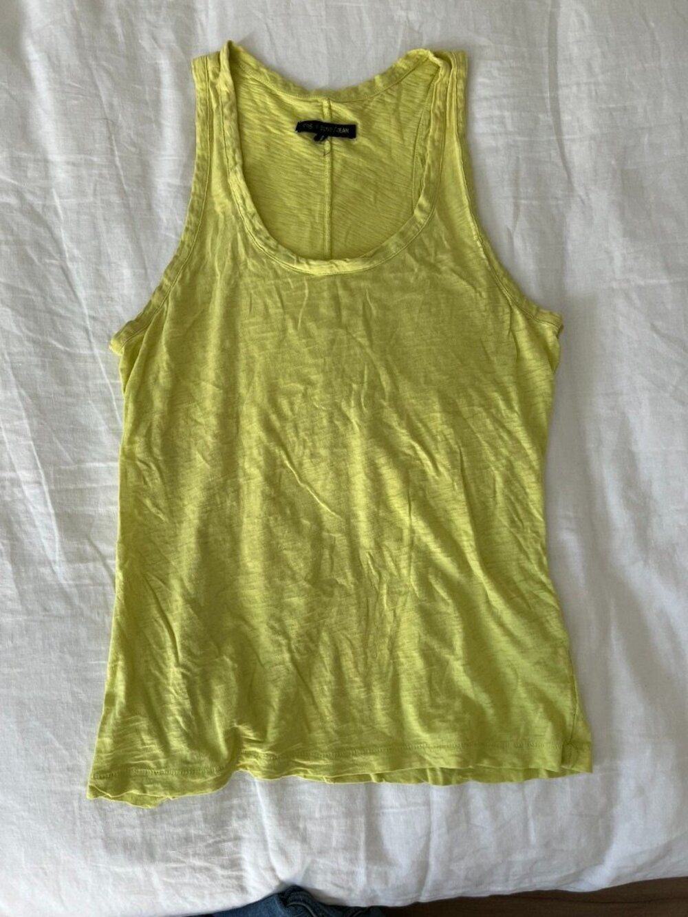 Rag & Bone A-line tank top in Citron